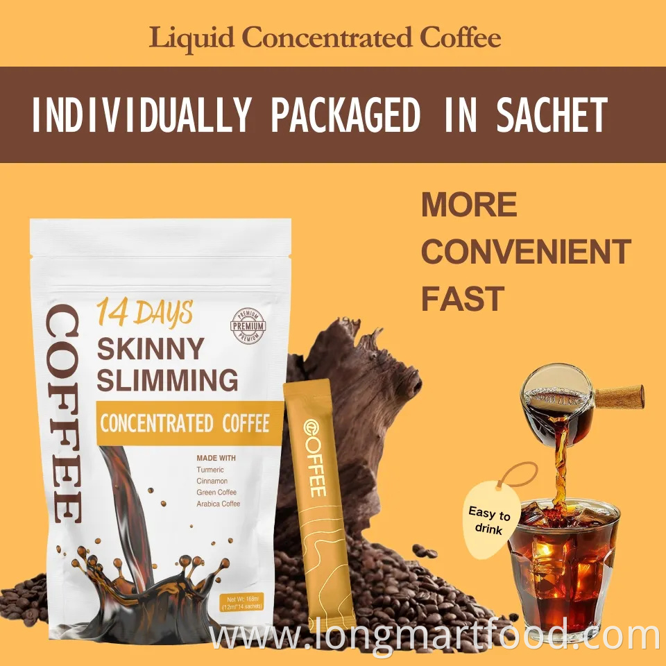 OEM/ODM Detox Slimming Appetite Suppressant Weight Loss Coffee